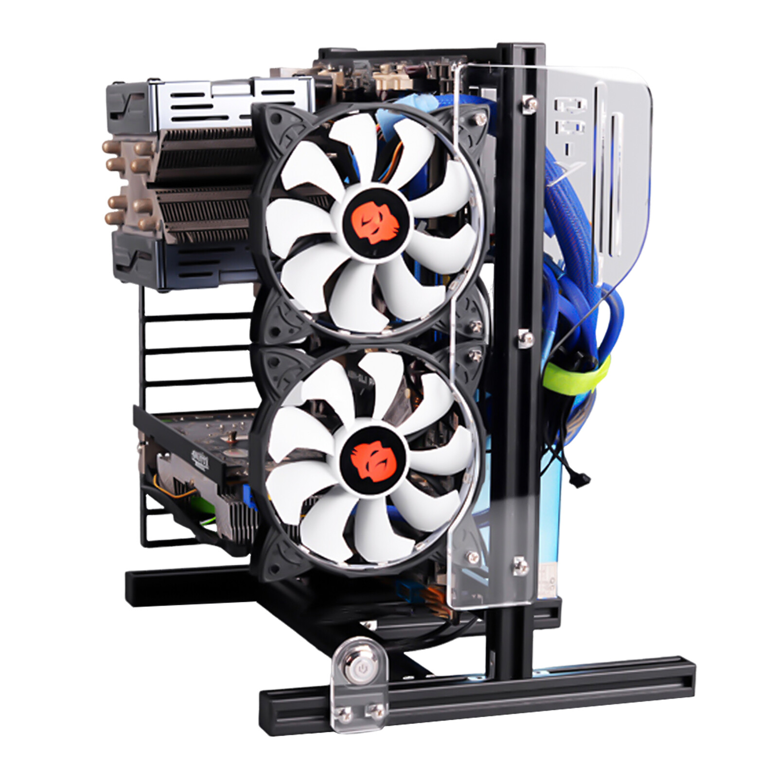 PC Frame Vertical Test Bench Open Air Case Chassic Motherboard Frame Holder DIY
