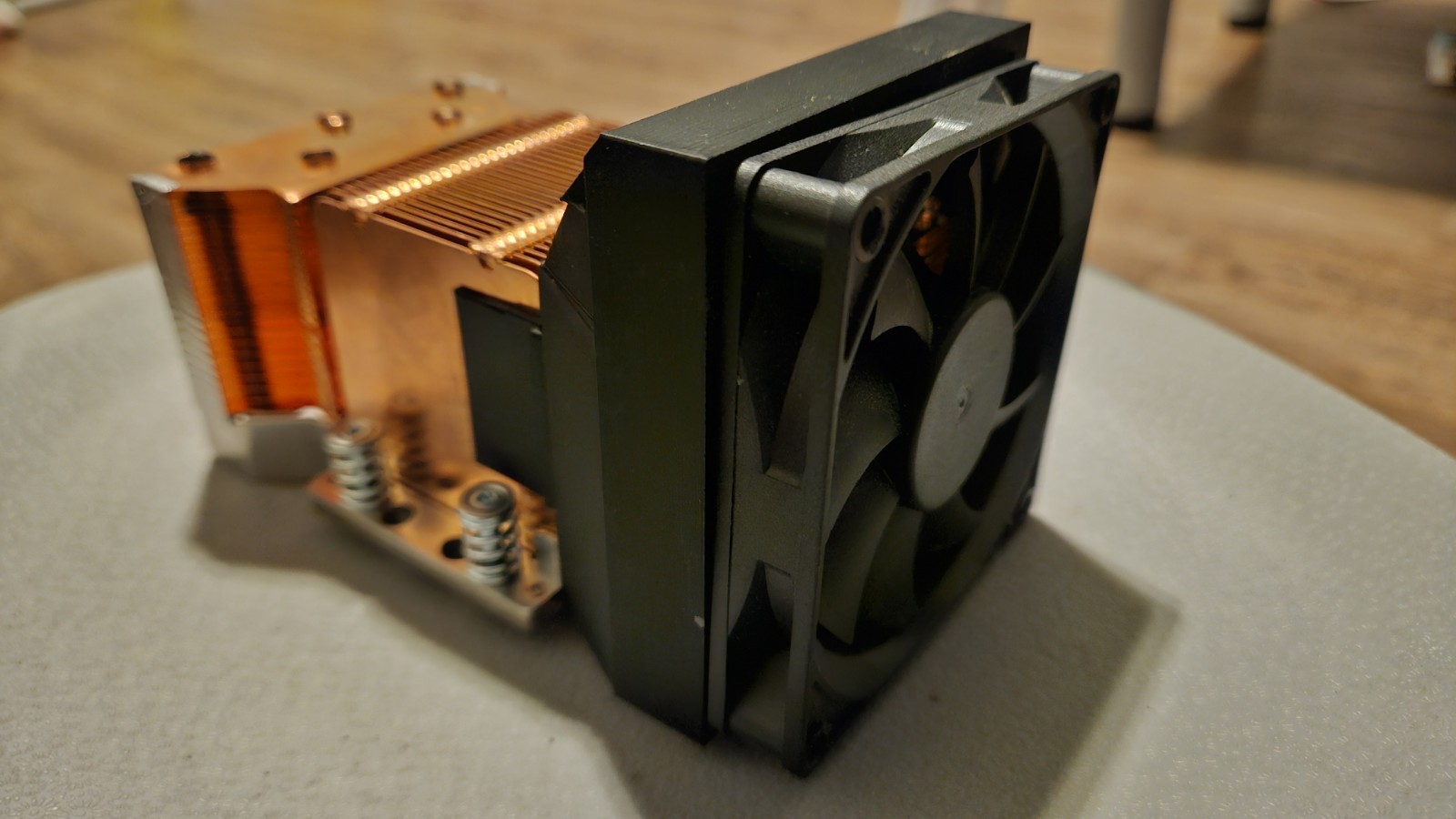 Custom SXM2 GPU Fan Shroud for Copper Heatsink (V100 LLM PCIe Adapter) 80mm