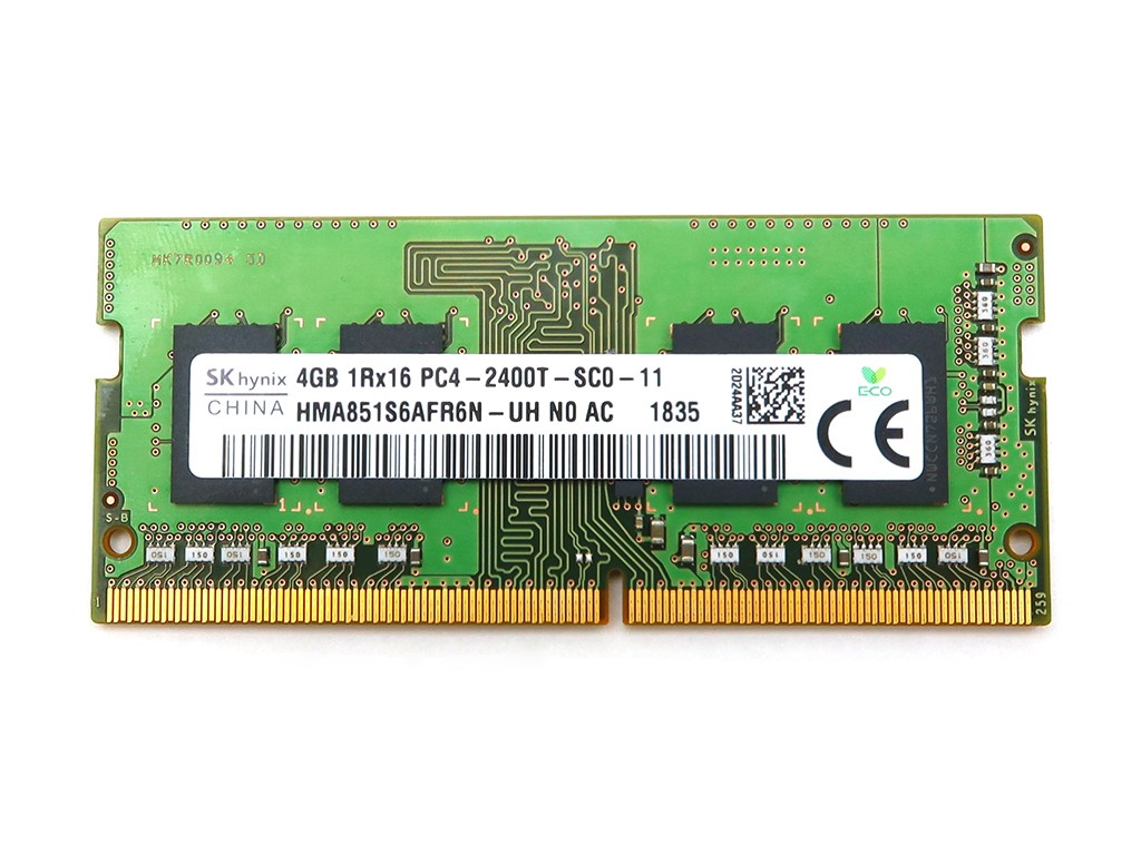 SK HYNIX 4GB 1RX16 DDR4 SO-DIMM PC4-19200 2400MHZ LAPTOP MEMORY HMA851S6AFR6N-UH