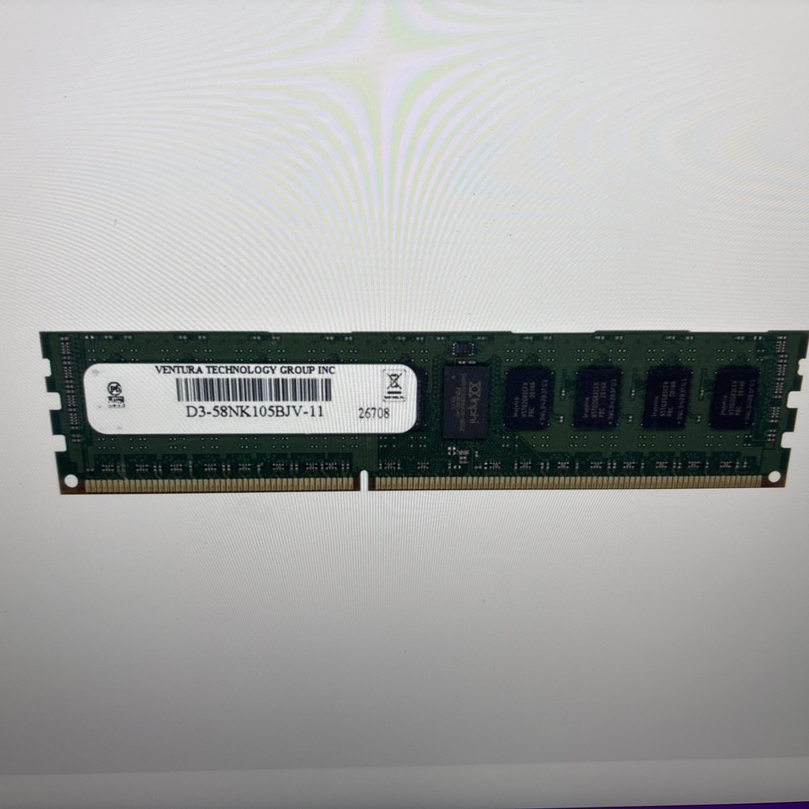 Ventura D3-58NK105BJV-11 32GB (8x4GB) PC3-12800 DDR3-1600 ECC Server Memory