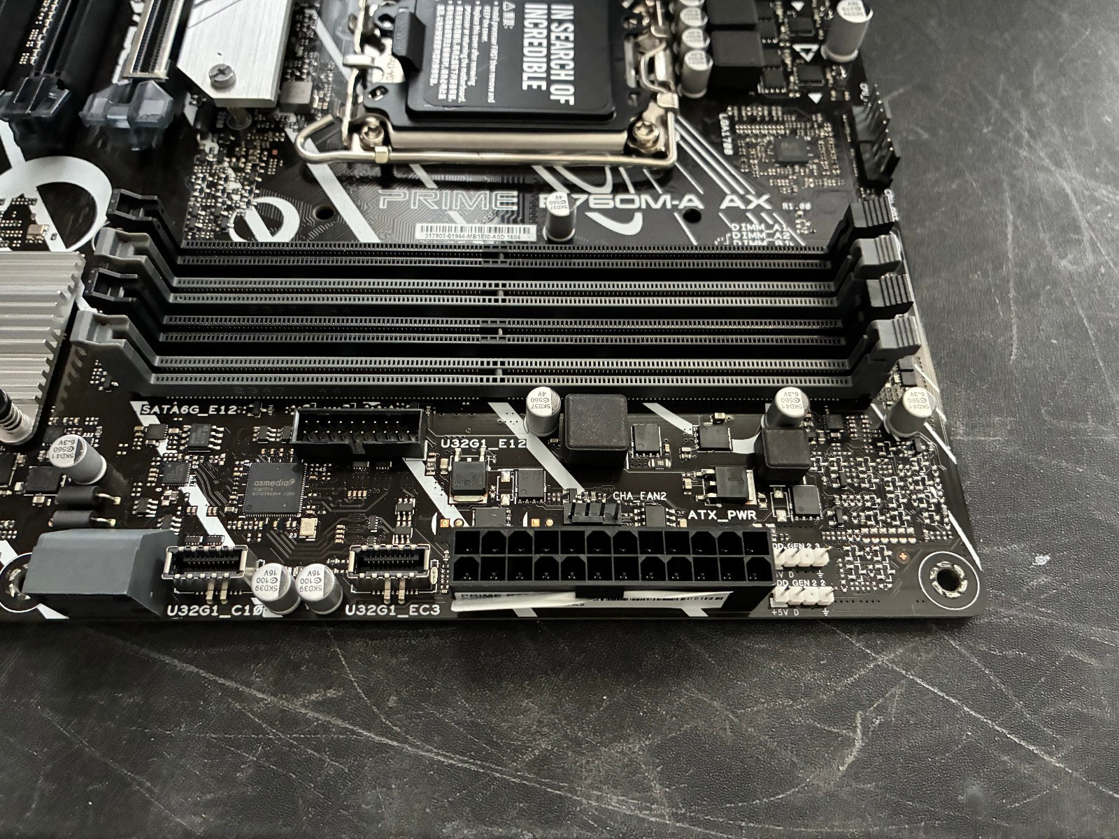 Asus Prime B760M-A AX LGA 1700 DDR5 Wi-Fi 6 Micro ATX Motherboard