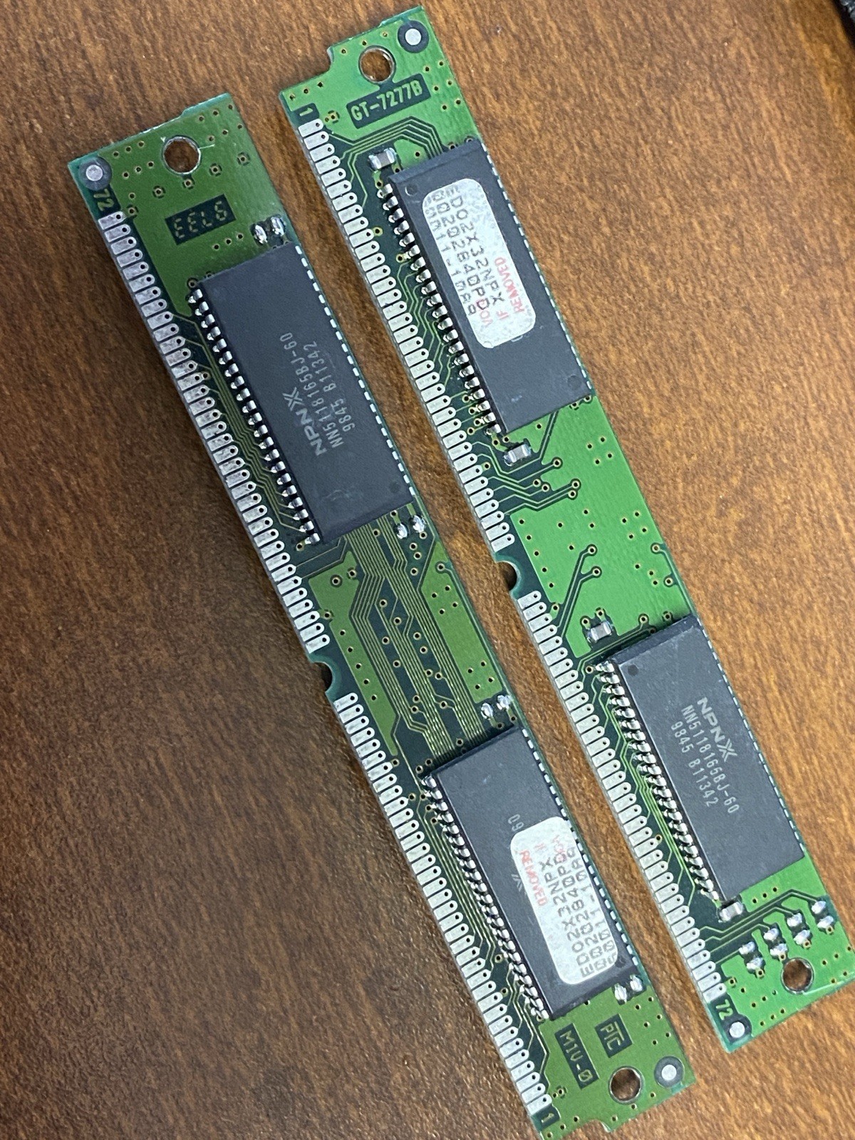 VINTAGE KIT INCLUDES 2 – 8MB CHIPS | 8mb Upgrade 2×32 EDO Non-Parity SIMM memory