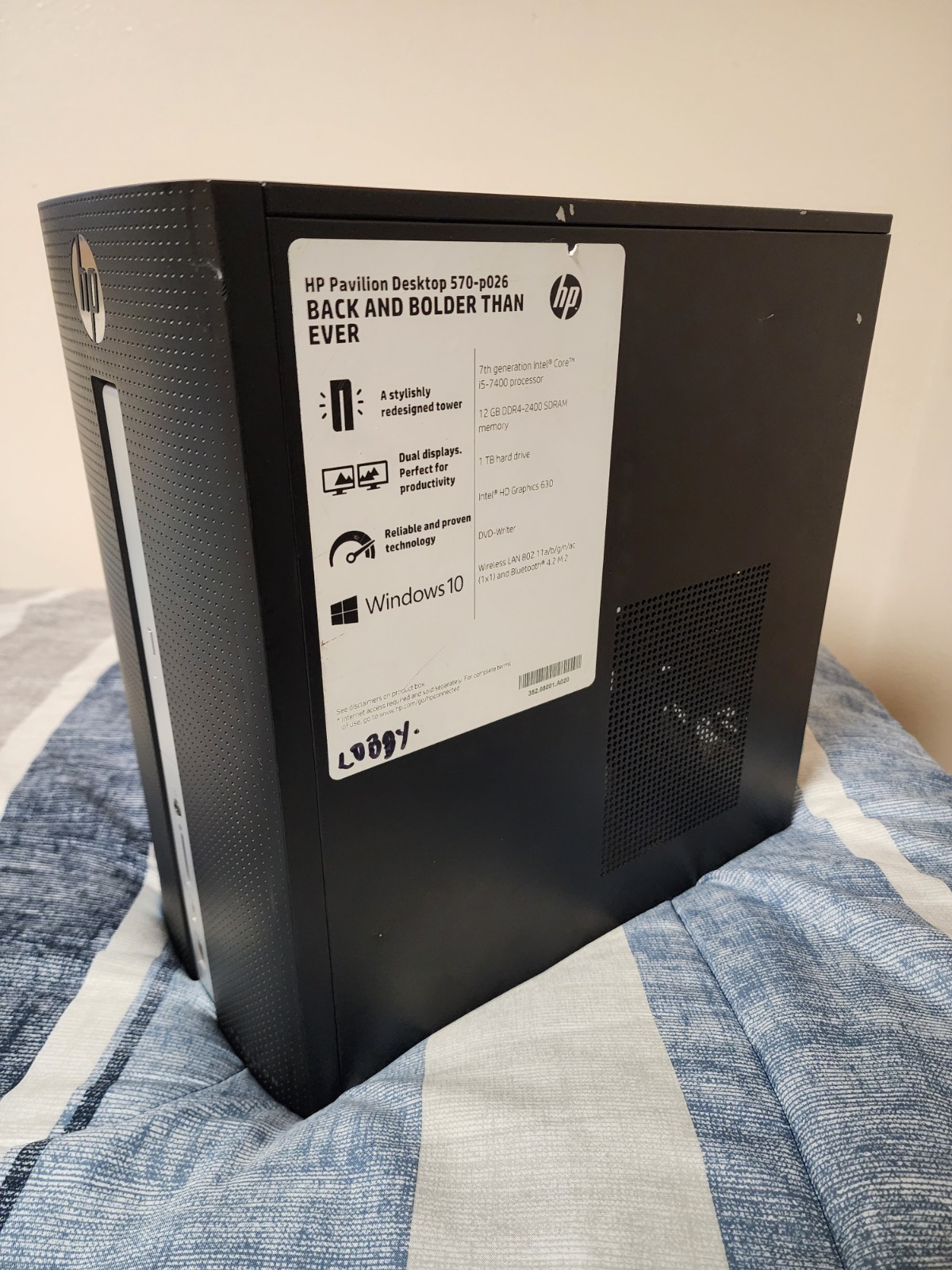 HP Pavilion Desktop 570-p026 Computer (PC SHELL, 180W PSU)