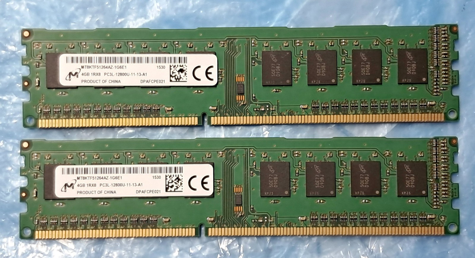 Micron or Samsung 8GB (2 x 4GB) PC3-12800U DDR3 1600 Desktop Memory Kit