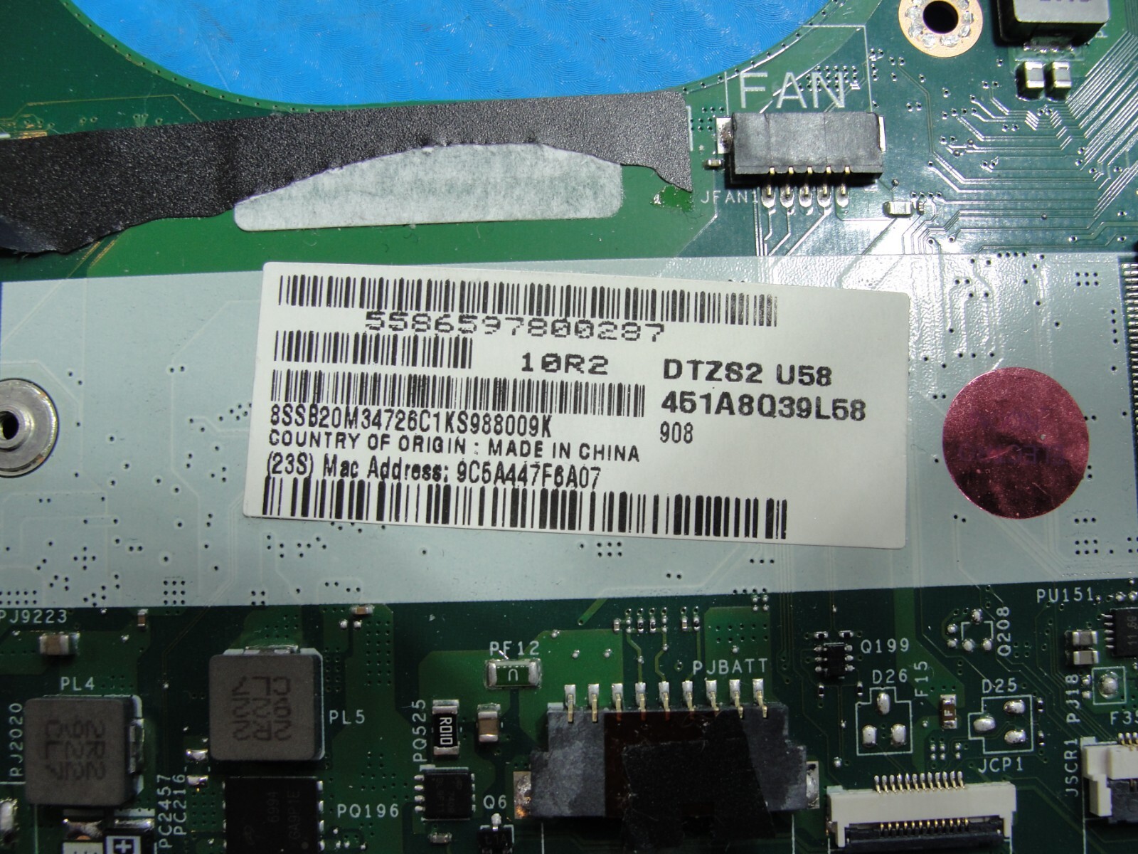 Lenovo ThinkPad X380 Yoga 13.3″ Intel i5-8350U 1.7GHz 8GB Motherboard LA-F421P
