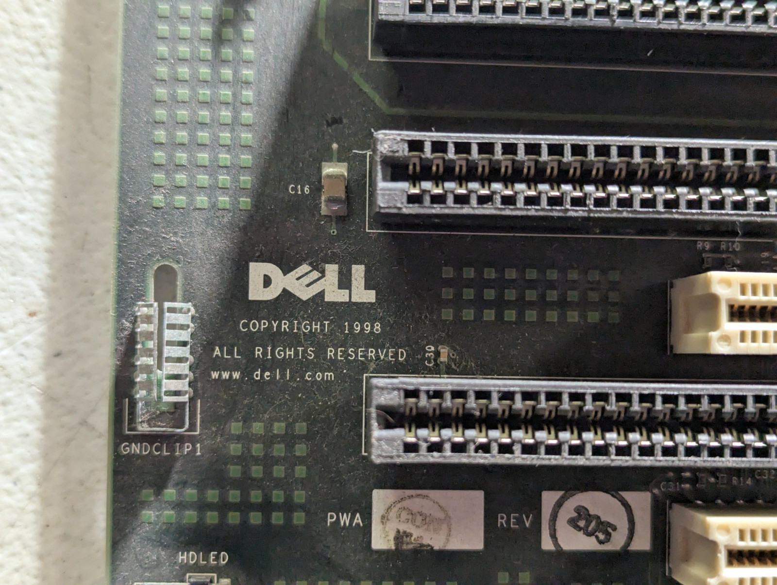 Dell 9171E GX1 PCI ISA Riser Backplane Board PWB 82377 Rev A02