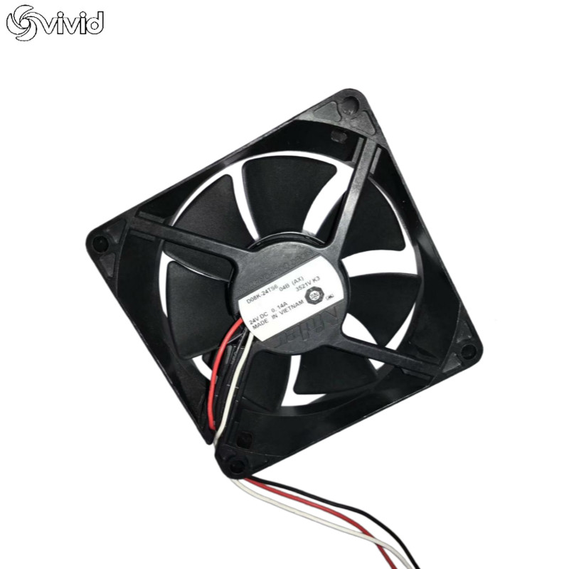 1PC Nidec D08K-24TS6 04B 8025 DC24V 0.14A 3Wire Axial Equipment Cooling Fan