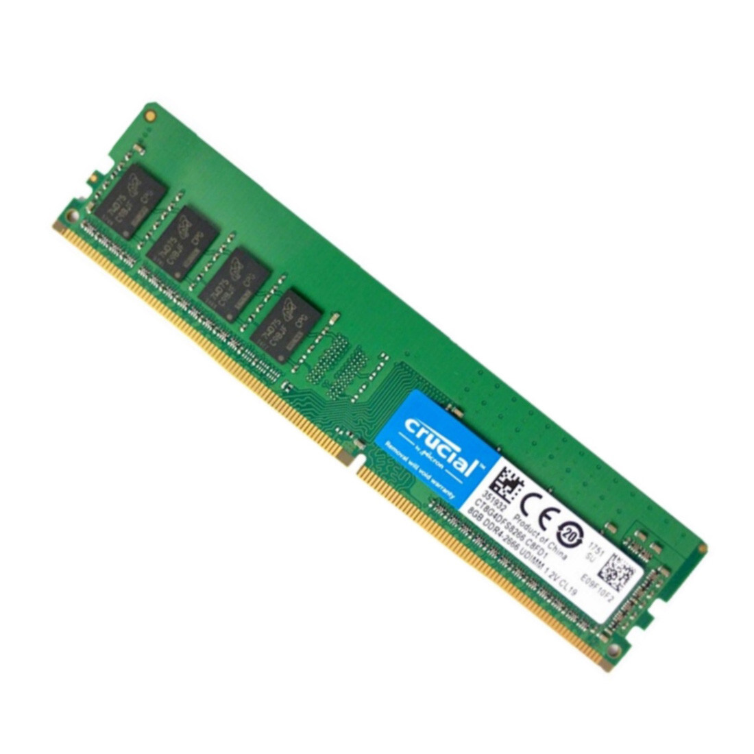 Crucial 32GB 4X8GB DDR4 2666MHz PC4-21300 288-Pins UDIMM Memory Ram CT8G4DFS8266