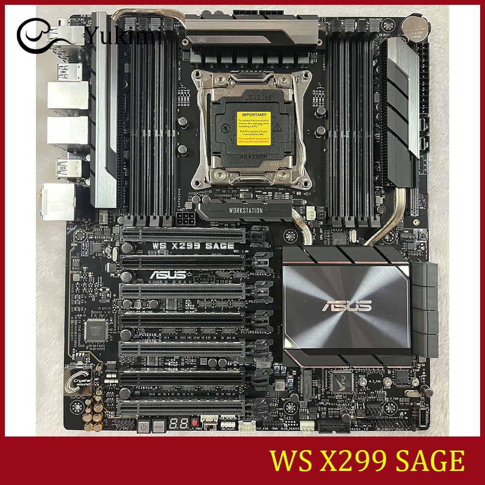 FOR ASUS WS X299 SAGE DDR5*8 256GB Socket 2066 CEB Ｍotherboard Test OK