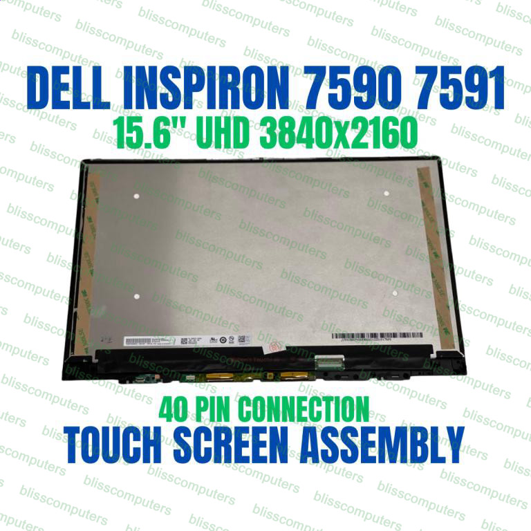 Dell Inspiron 7590 15.6″ 4k UHD 3840×2160 Touch Screen Assembly