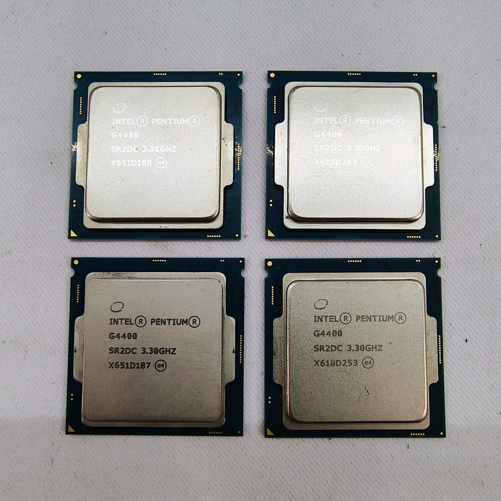 Lot of 4 Intel Pentium G4400 3.3 GHz 8GT/s LGA 1151 Desktop CPU Processor SR2DC