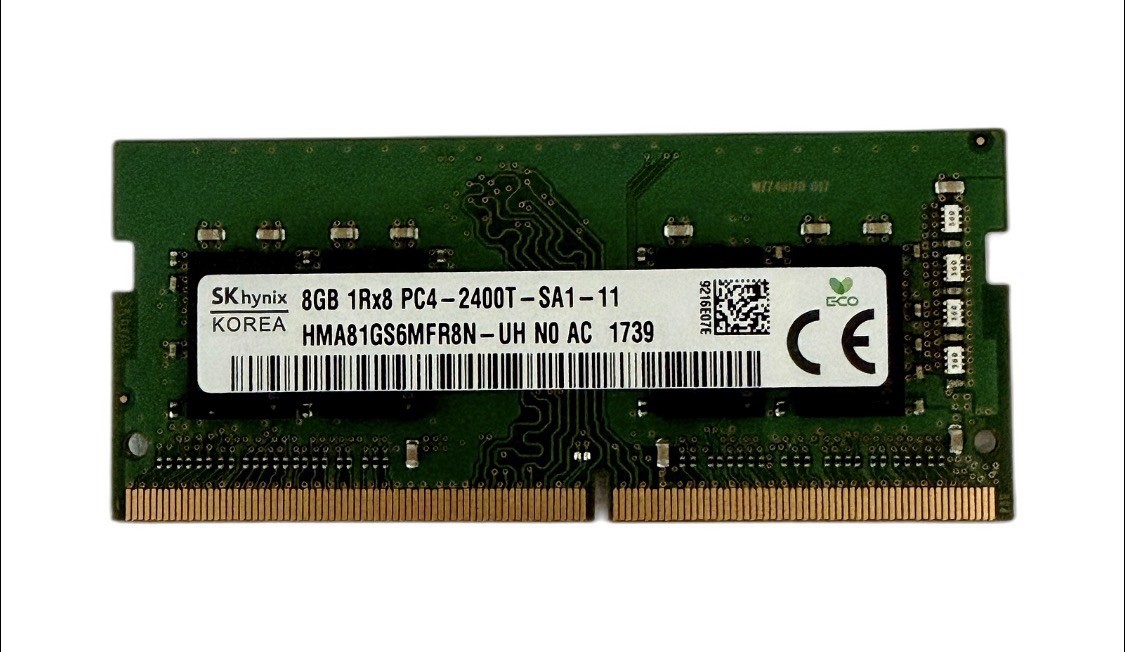 SK HYNIX 8GB PC4-2400T Laptop Ram / SO-DIMM Memory – HMA81GS6MFR8N – UH N0 AC