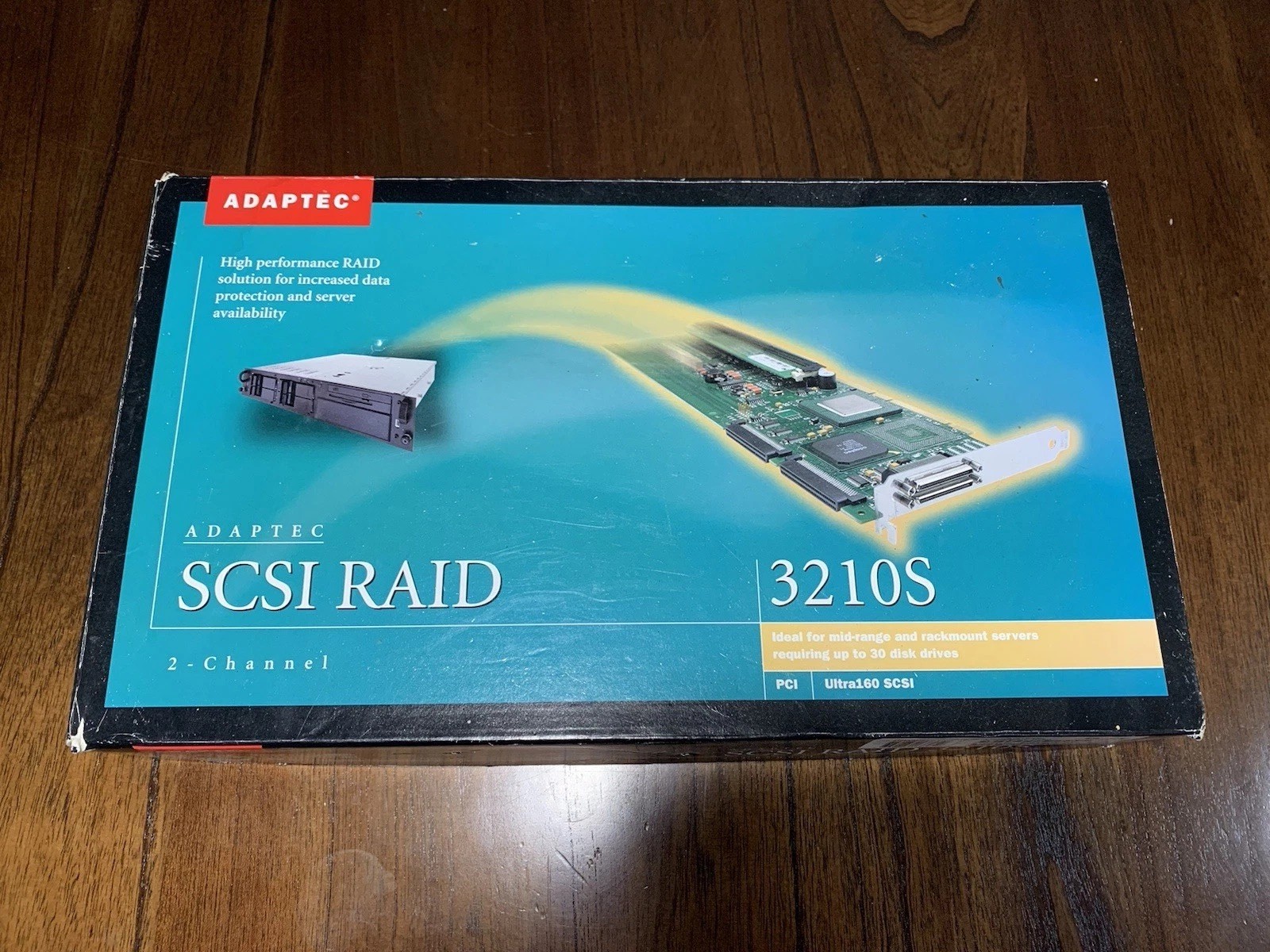 Adaptec SCSI RAID 3210S 2-Port Ultra160 SCSI PCI RAID Controller Card RAID 0/1