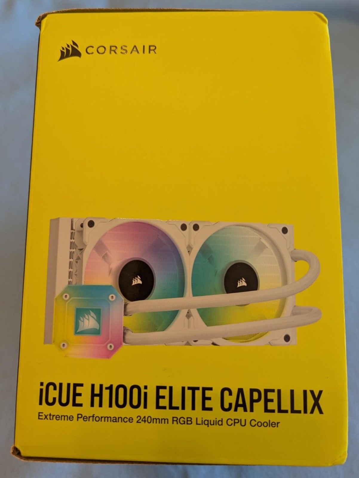 Corsair iCUE H100i ELITE CAPELLIX Liquid CPU Cooler — White