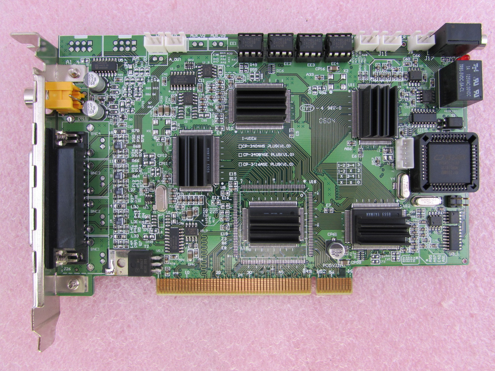 Lot of 2 I-VIEW CP-3408ASE 3408ASE MPEG4 8 Channel Windows PC-Based PCI DVR Card