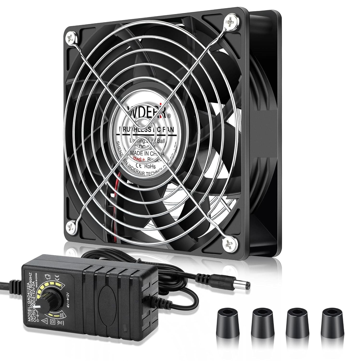 120mm x 38mm Small Powerful Computer AC 110V 120V 220V 240V Variable Speed…