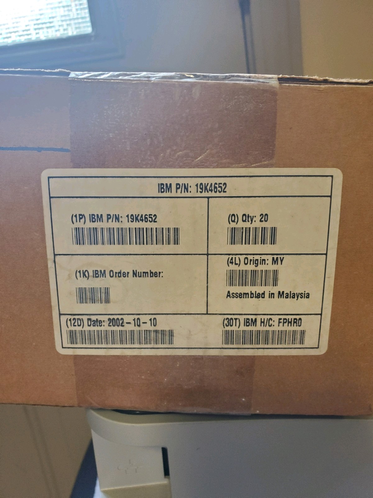 LOT OF 20 New IBM 19K4652 19K4653 38L299 128MB SDRAM PC-133 Memory Modules