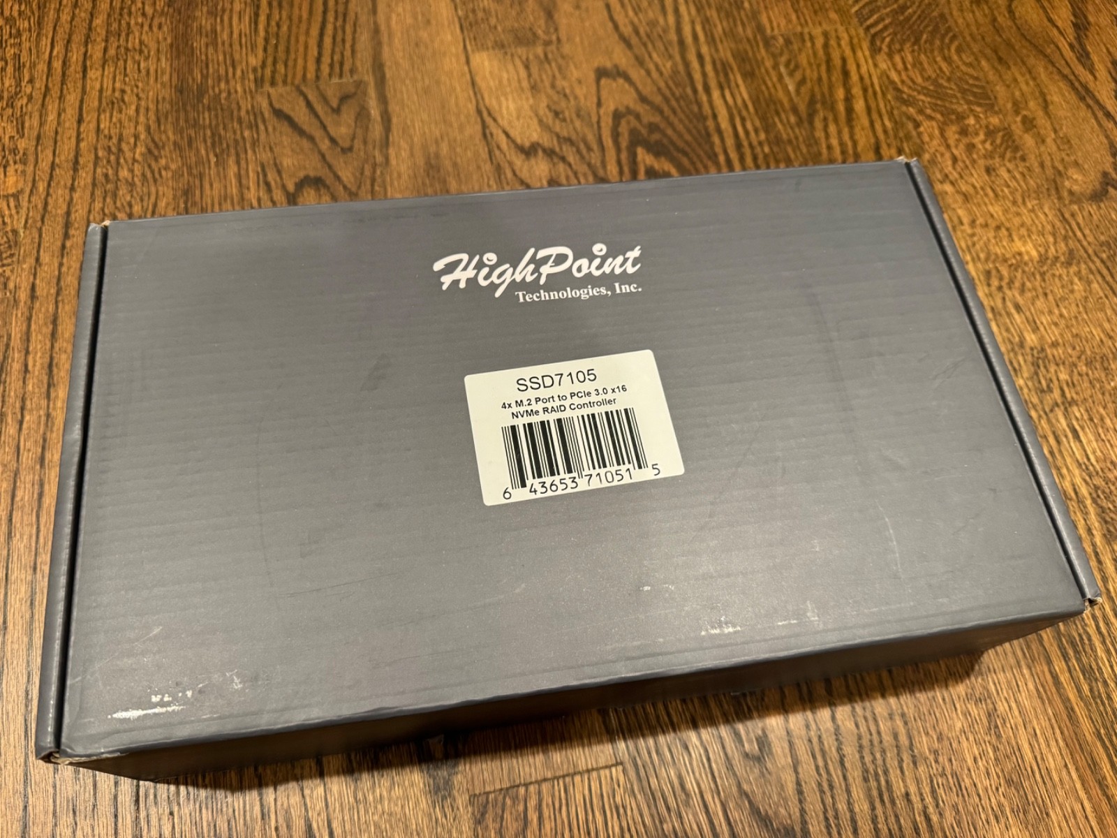 HighPoint SSD7105 PCIe 4.0 x16 4-Channel M.2 NVMe bootable RAID Controller