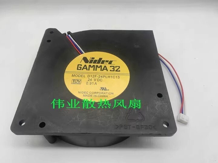 NIDEC D12F-24PLH1C13 24V 0.91A 12032 12cm 3pin Cooling Fan