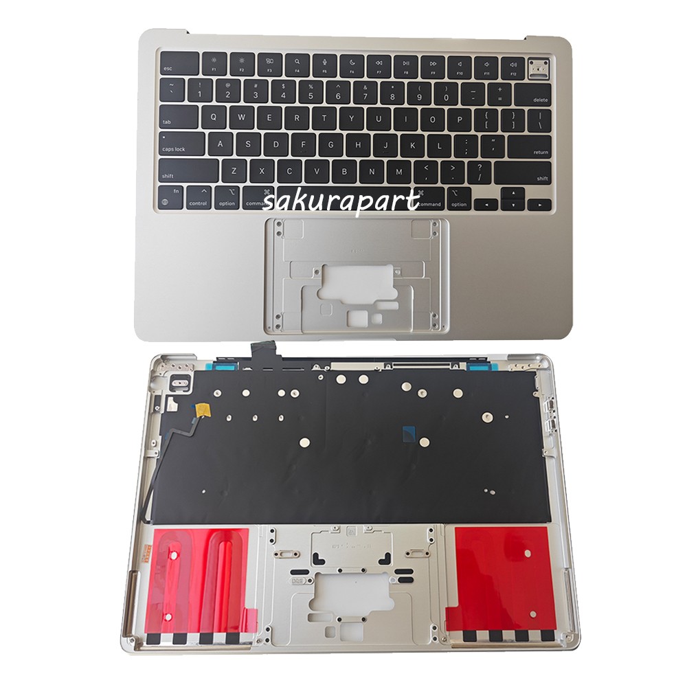 New For MacBook Air 13″ M2 A2681 2022 Silver Top case US Keyboard Palmrest Cover
