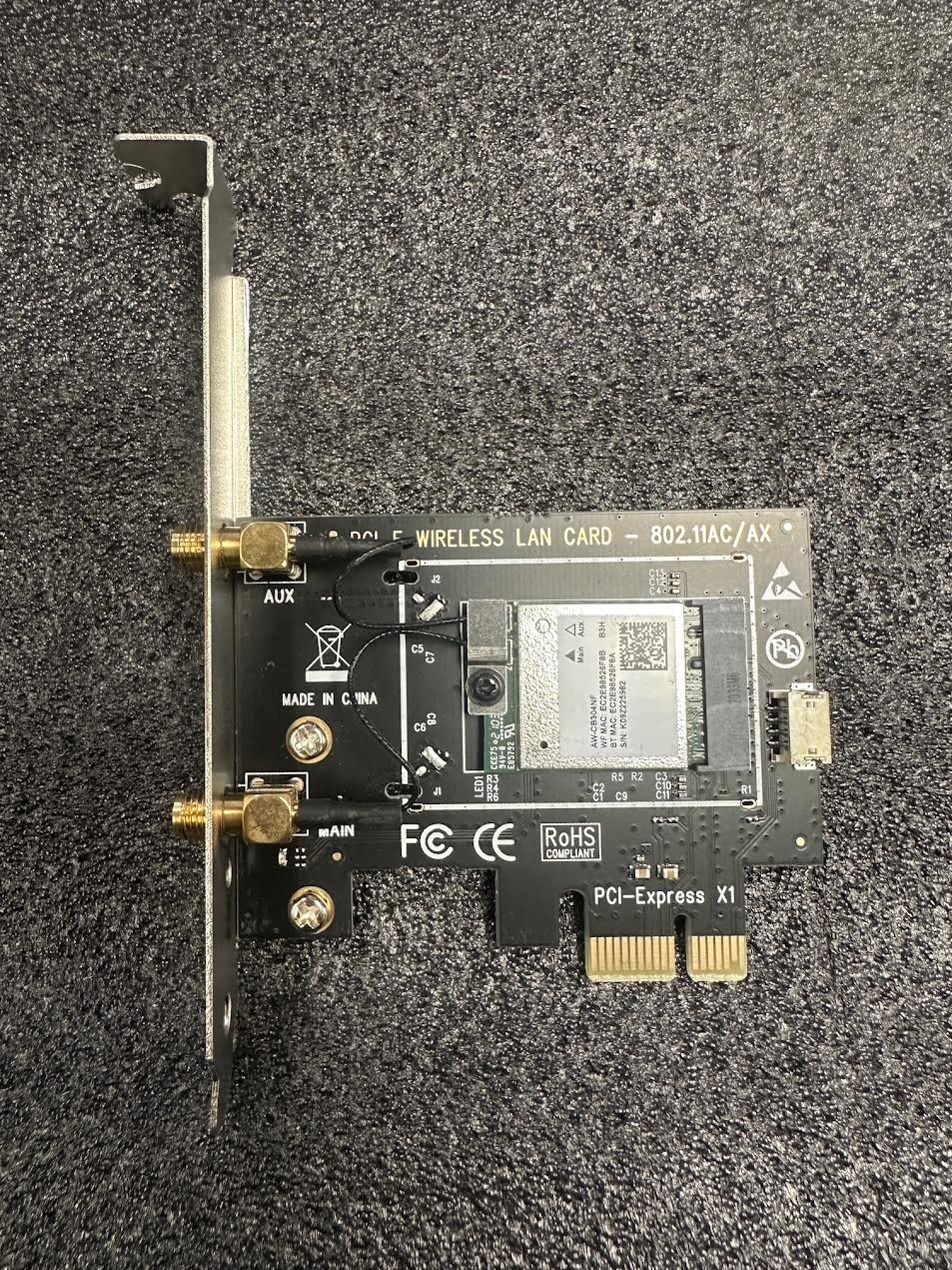 AW-CB304NF PCI-E WIRELESS LAN CARD – 802.11AC/AX-#3-USED