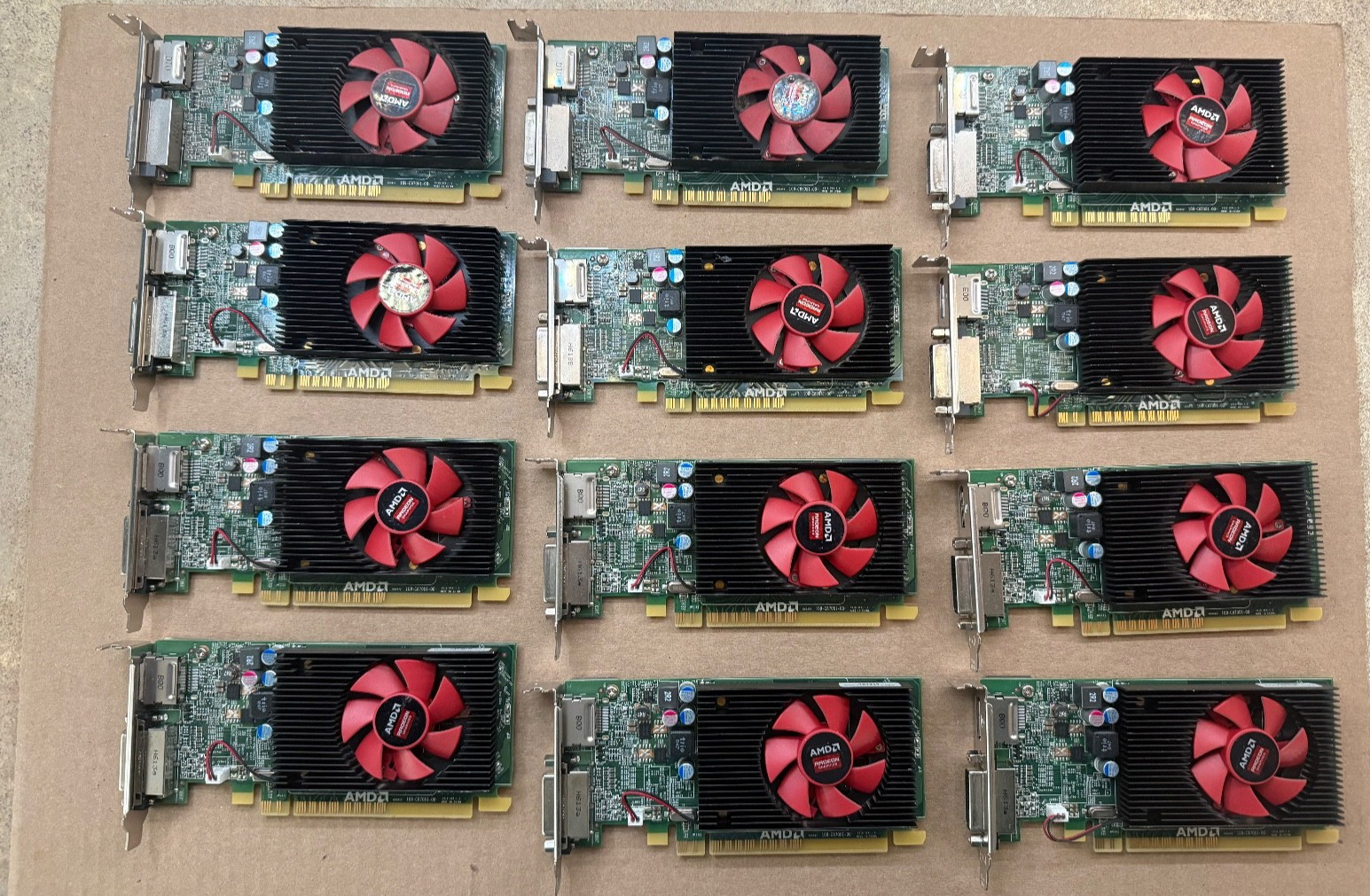 LOT OF 10 DELL AMD RADEON R5 340X 2GB GDDR5 LOW PROFILE DVI DP GRAPICS 0X0CVJ