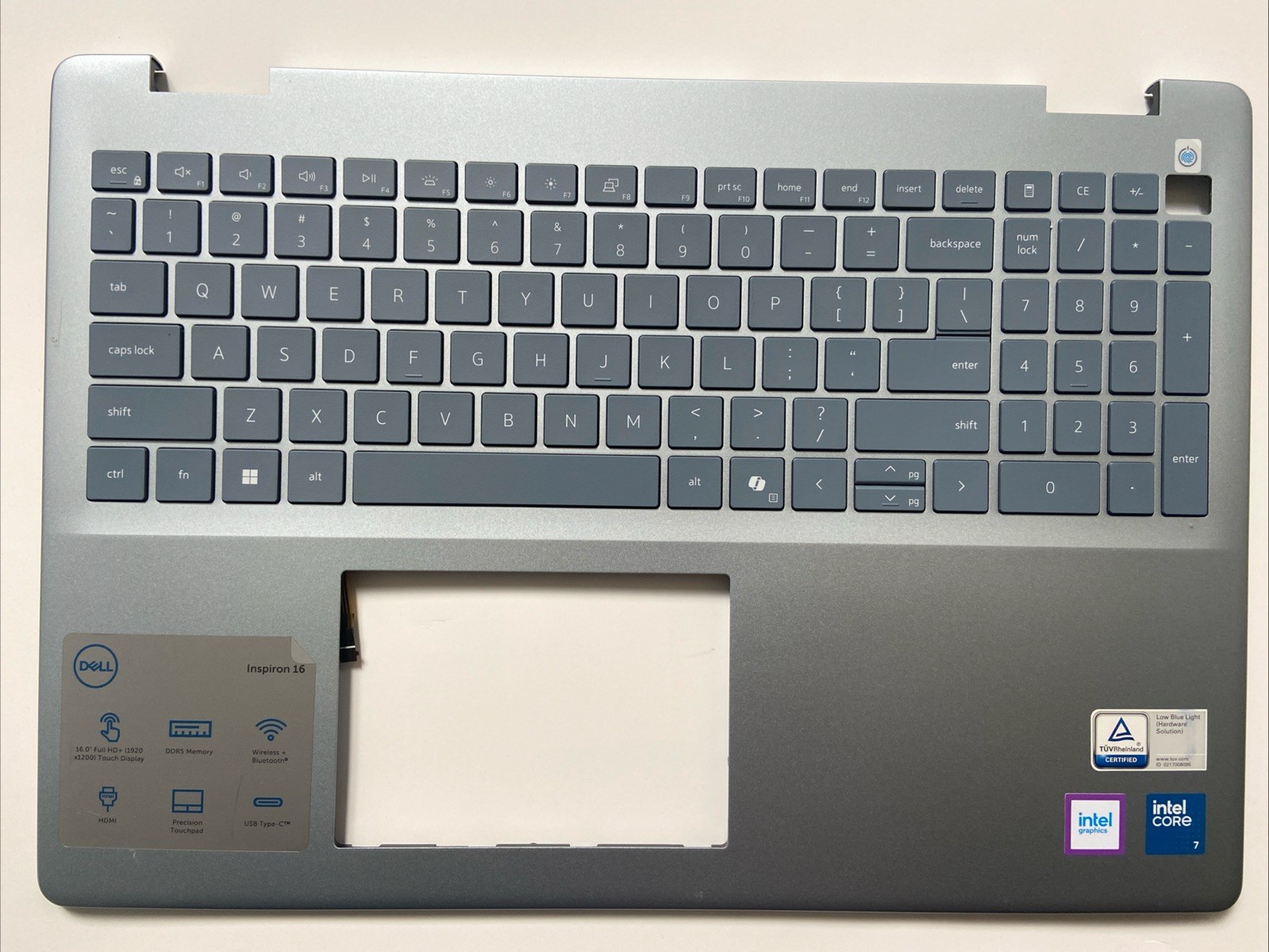 Dell Inspiron 5640 5645 Palmrest Backlit US Keyboard 3R3VT 03R3VT B22