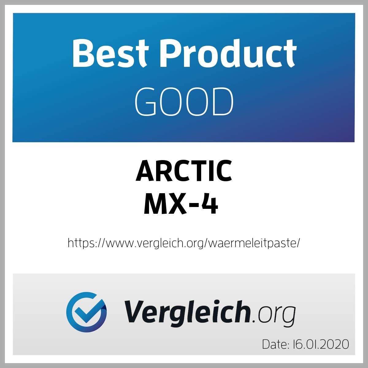 ARCTIC MX-4 (incl. Spatula, 4 g) – Premium Performance Thermal MX-4, grey