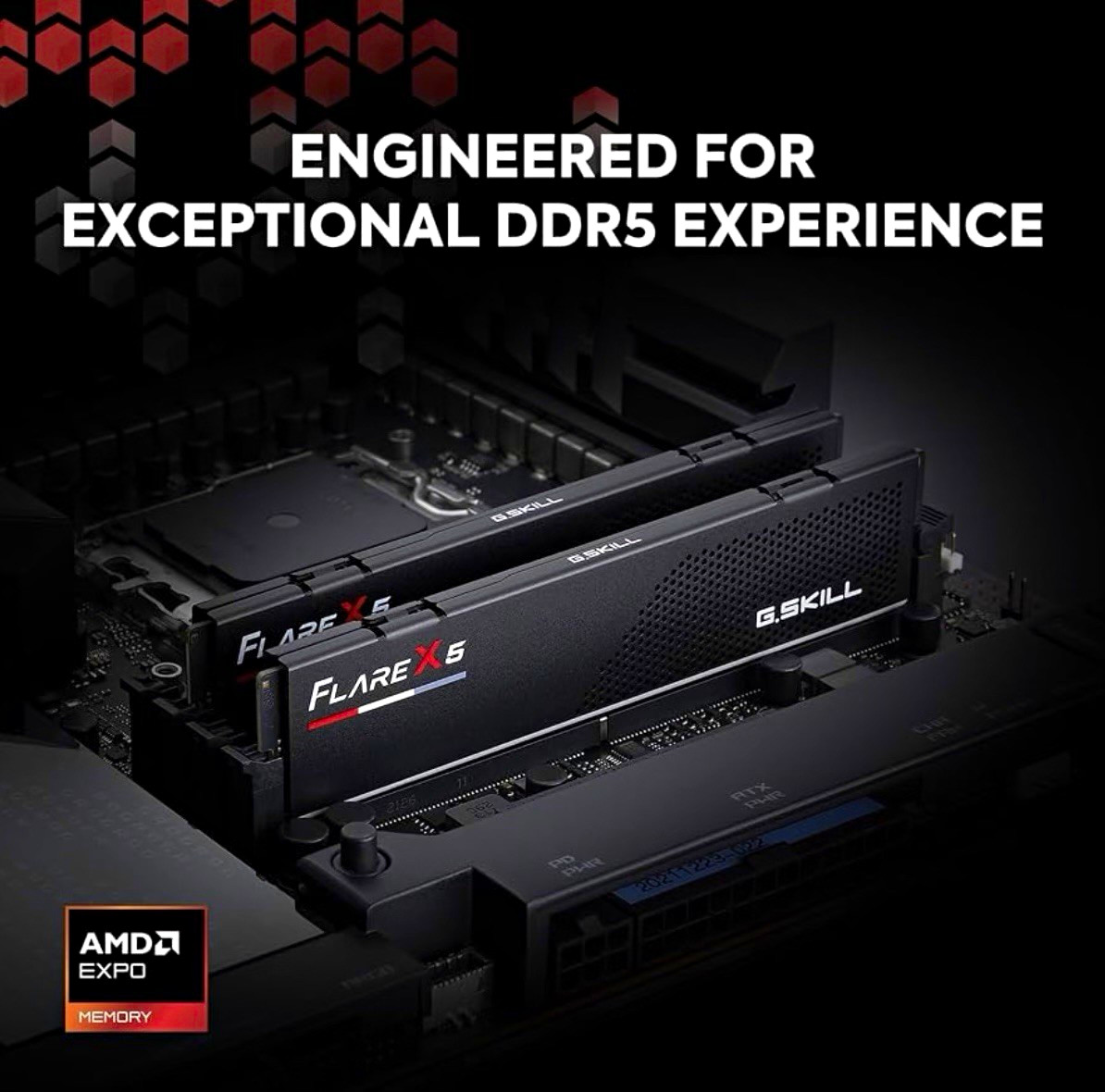 G.SKILL Flare X5 Series DDR5 RAM (AMD EXPO) 64GB (2x32GB) 6000MT/s