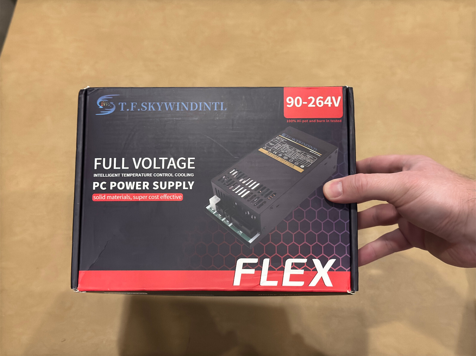 T.F.SKYWINDINTL 600W PC Power Supply Flex ATX PSU Modular — For Parts/nonworking