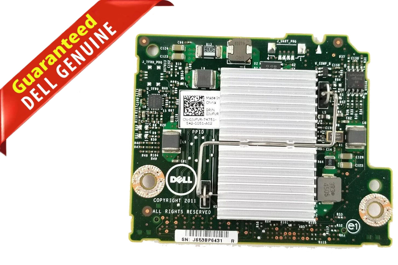 JVFVR Dell PowerEdge M620 M820 57810S-K 2-Port 10Gbs PCI-E Network Daughter Card