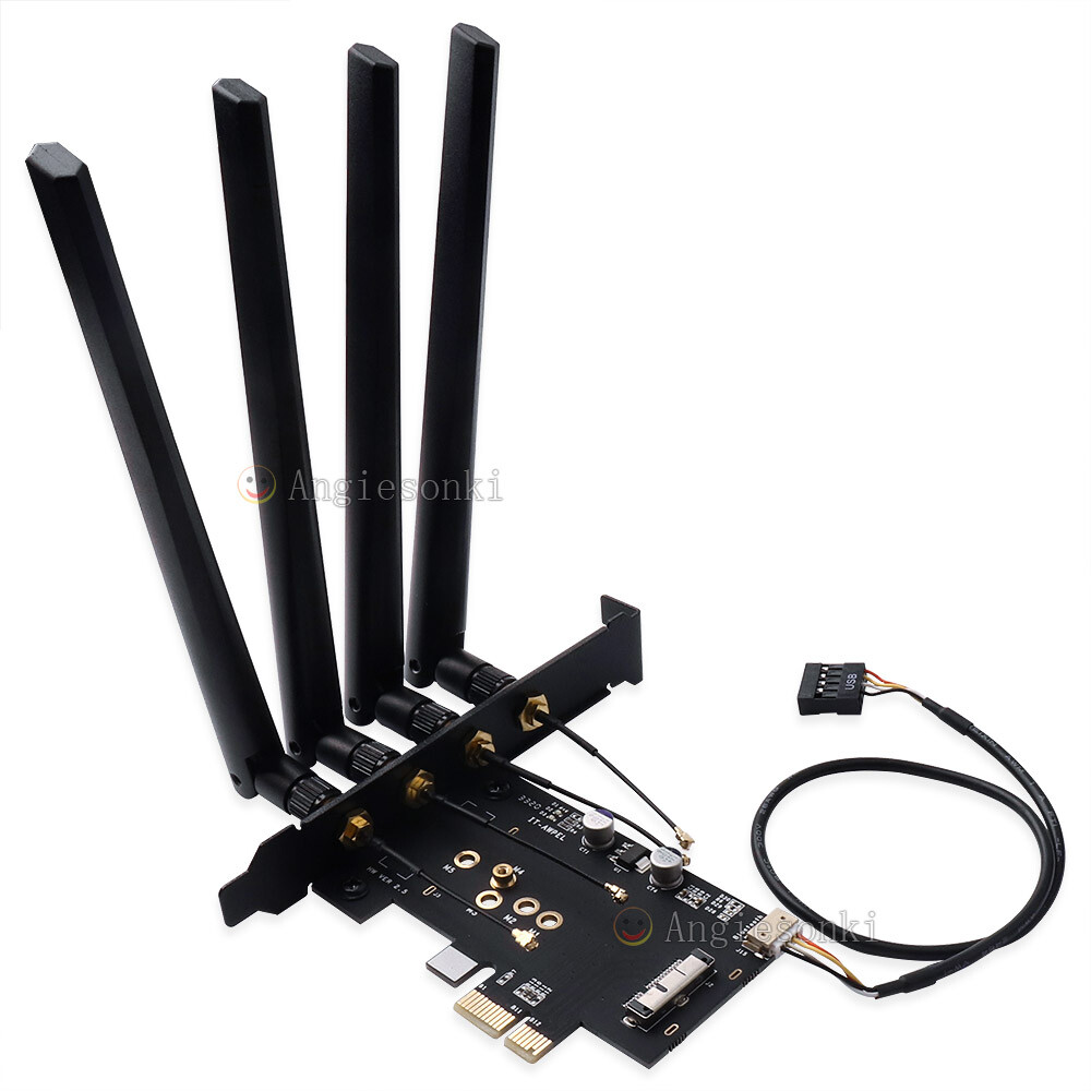 BCM94360CD/BCM94331CD WIFI WLAN module to PCI-e 1x 16x Desktop PC WIFI adapter