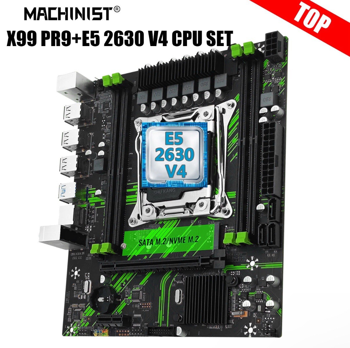 X99 Machinist PR9 Motherboard LGA 2011-3 Xeon E5 2630 V4 CPU Combo