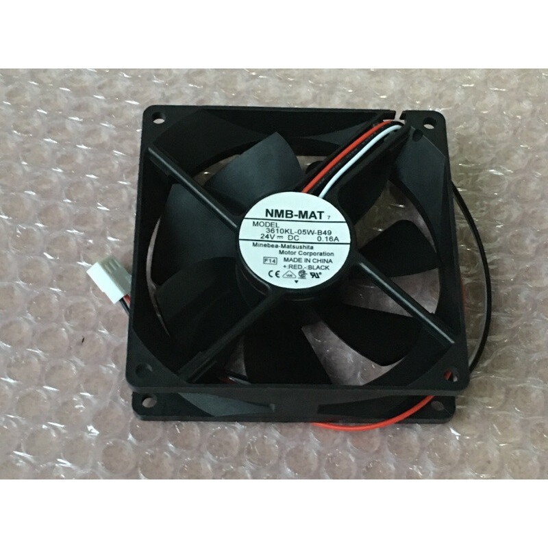 NMB-MAT 3610KL-05W-B49 92*92*25MM 9CM 24V 0.16A 3Pin Cooling Fan