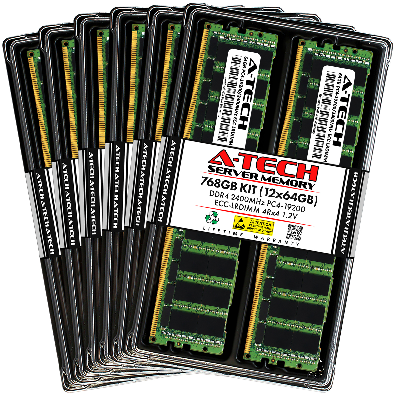 768GB 12x 64GB PC4-2400 LRDIMM ASUS RS700-E8-RS4 RS700-E8-RS8 Memory RAM