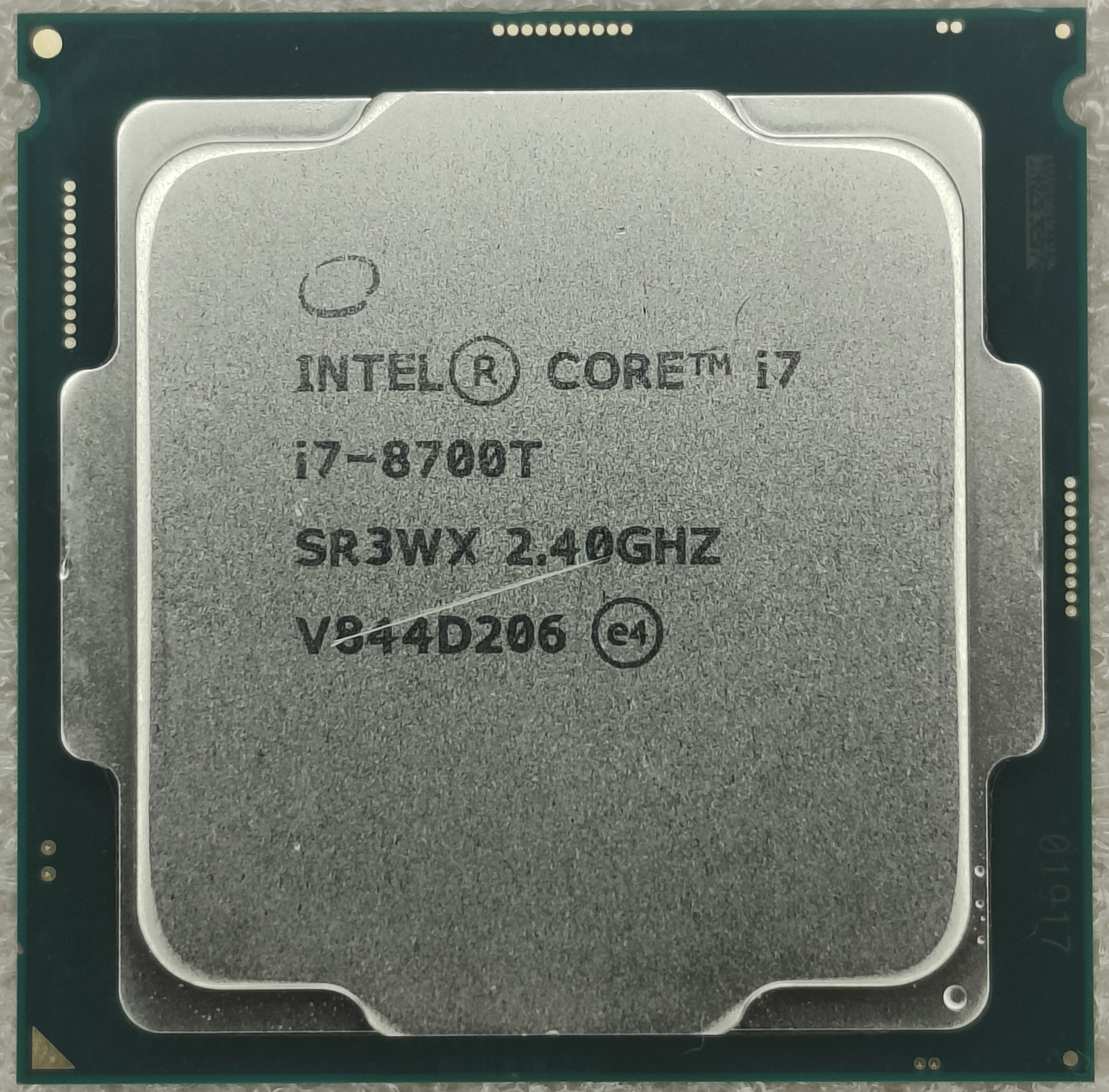 Intel 8th Gen Core i7-8700T SR3WX 2.40GHz (Turbo 4.0GHz) 6-Core 12M LGA-1151 CPU
