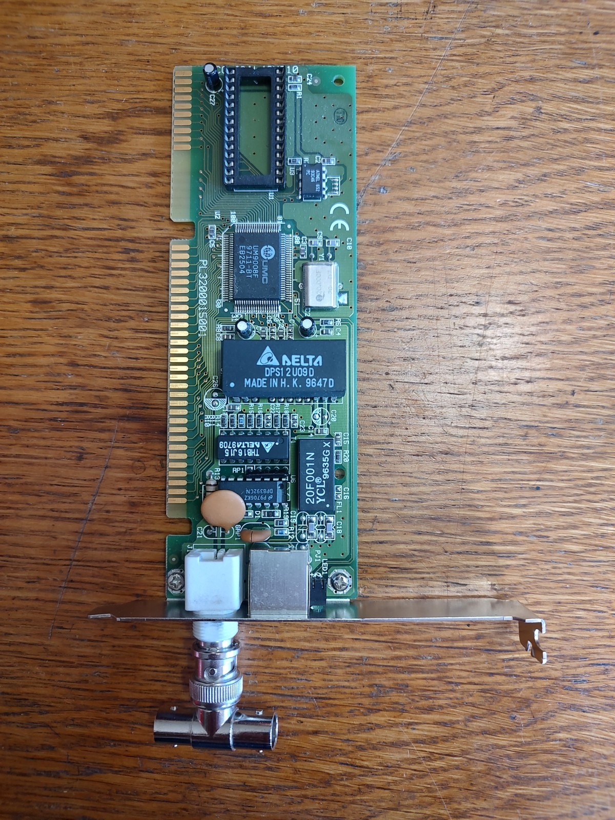 Ethernet FCC ID: L40U210 WS-U210CT ISA Network Card PL3200015001
