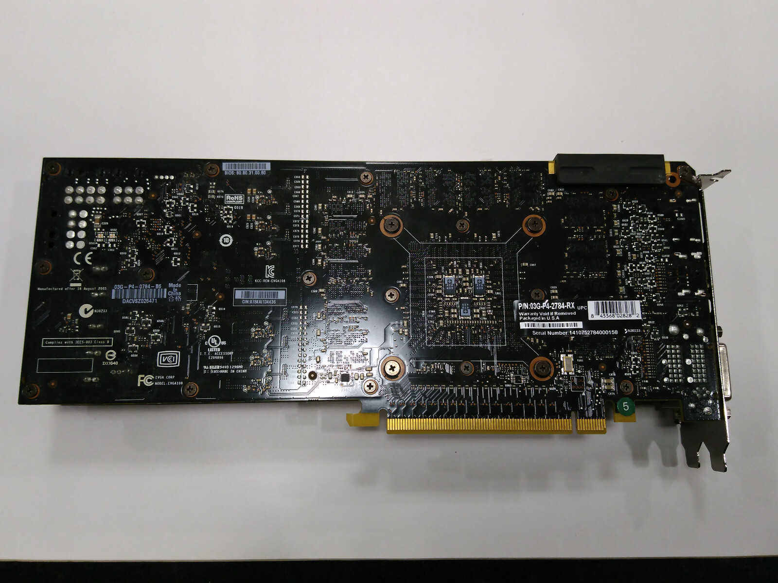 EVGA Nvidia Geforce GTX 780 SC 3GB PCIe Graphics Card