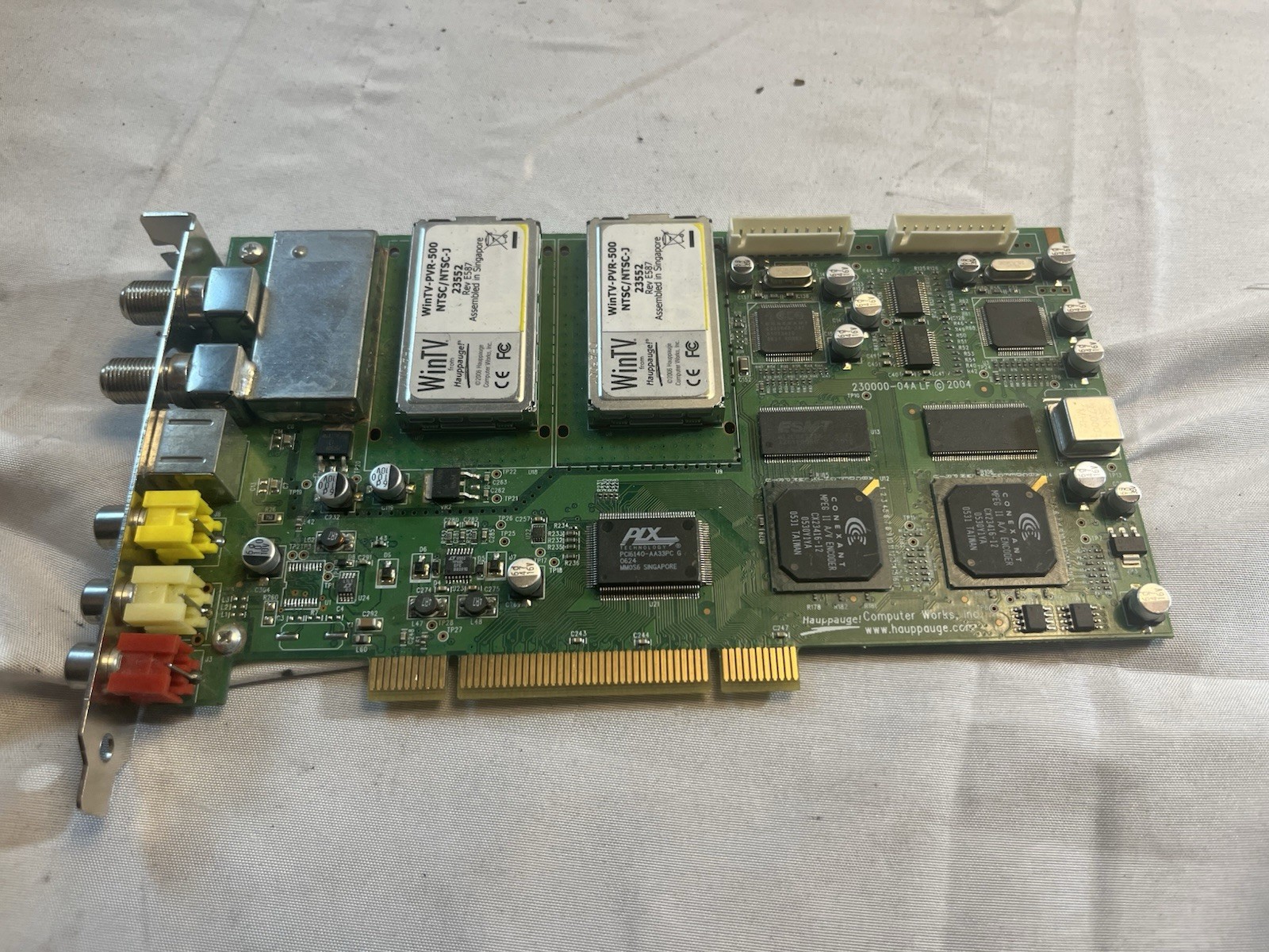 Hauppauge WinTV PVR-500 NTSC/NTSC-J 23552LF Windows PCI TV Dual Tuner Card PVR
