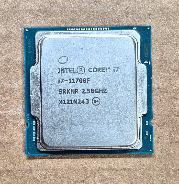 Intel Core i7-11700F Desktop Processor CPU 16MB 2.5 GHz, 8 Cores, LGA 1200 SRKNR