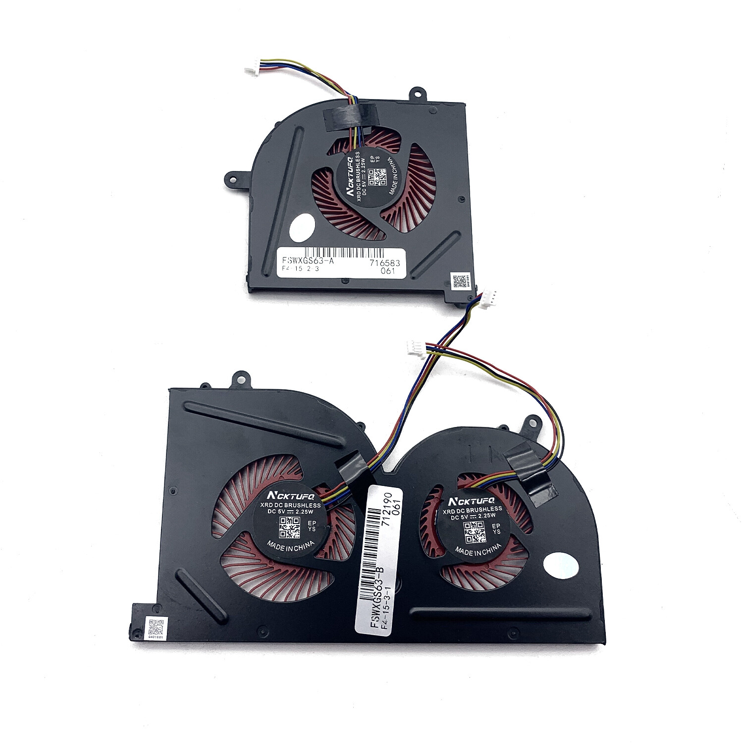 Mew 4Pin CPU+GPU Cooling Fan For MSI GS63 GS63VR Stealth Pro 7RD 7RG 7RF 7RE 6RF
