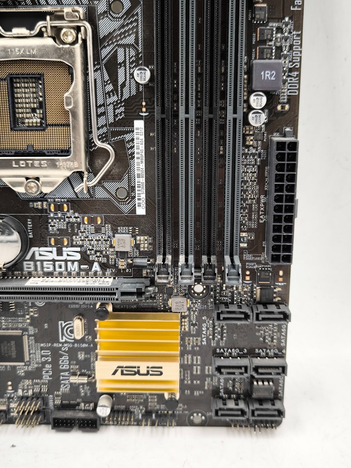 Asus B150M-A Motherboard Used Working
