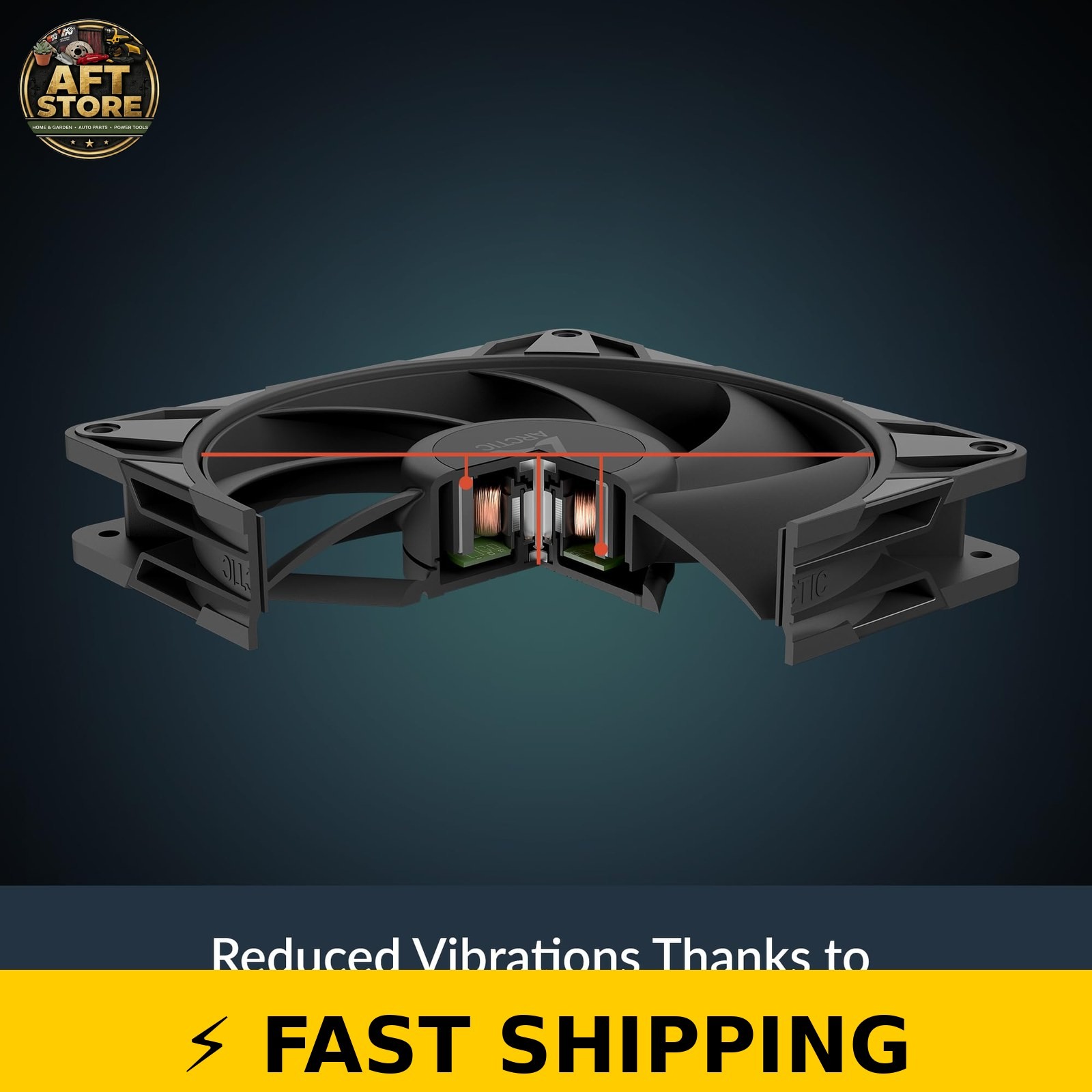 ARCTIC P14 Pro PST, 5 Pack – 140mm PWM Fan – Black