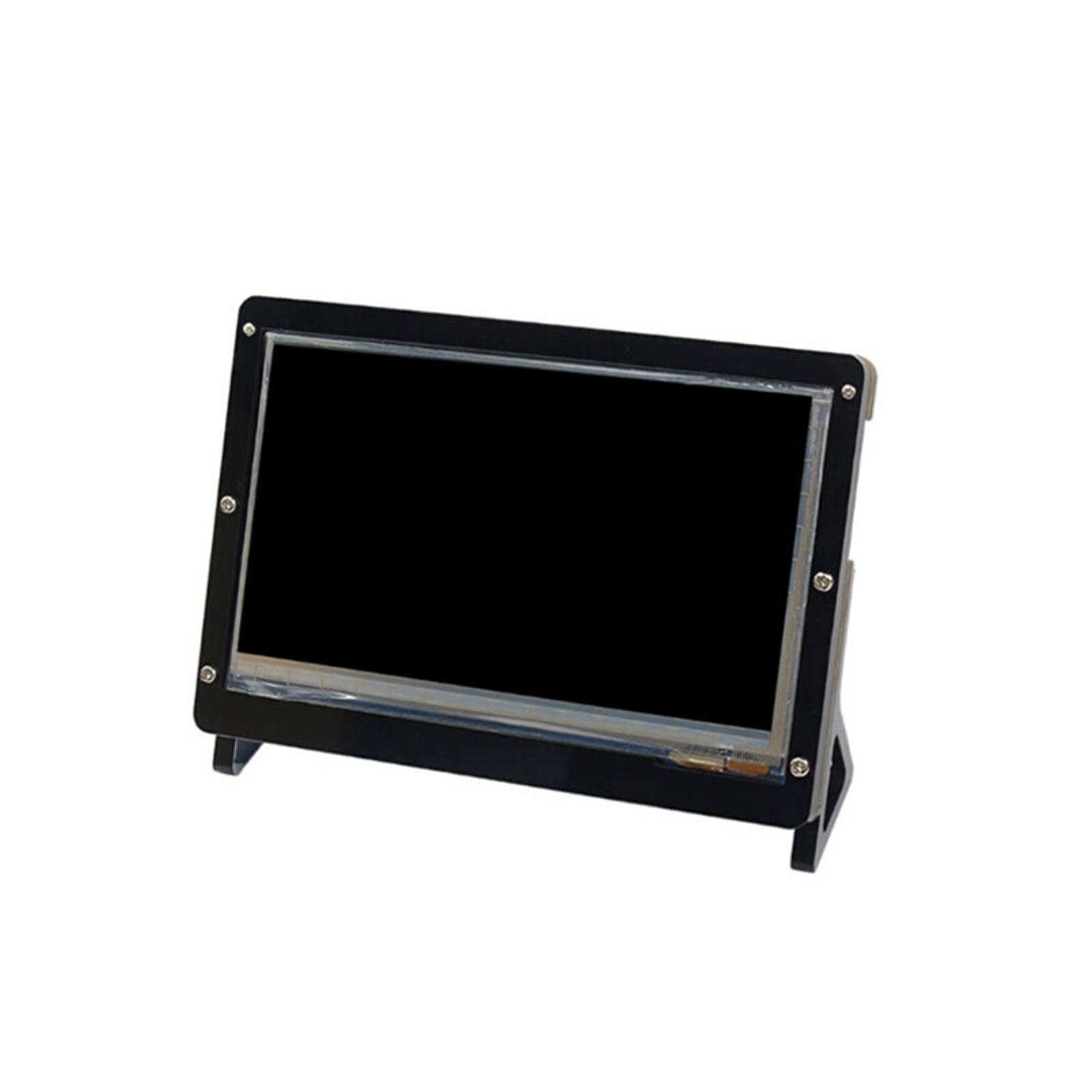 Acrylic Front & Back Shell + Base + Screws For 7″ Raspberry Pi 2 B LCD Screen K