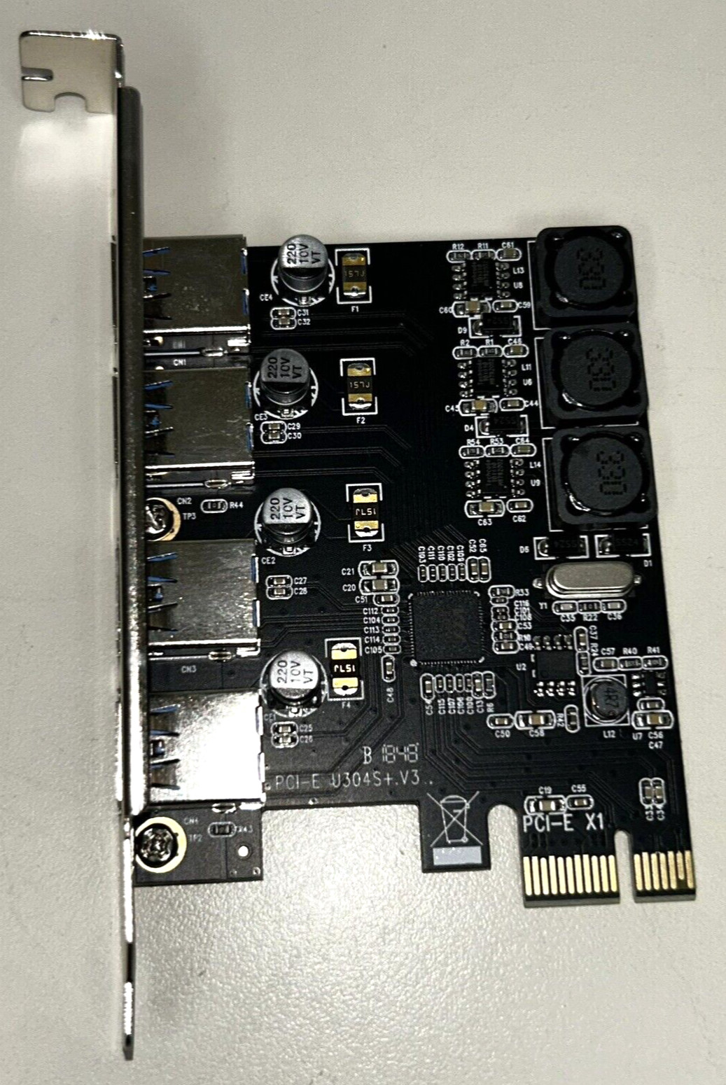 4 Ports X1 PCI-E to USB 3.0 Expansion Card (4 USB Type-A), PCI Express (PCIe)