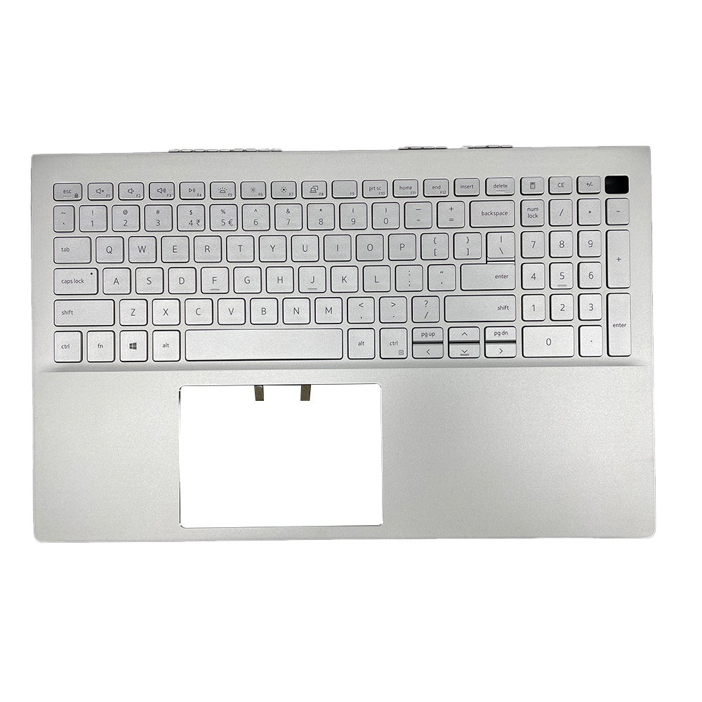 New Silver 15.6″ Palmrest For Dell Inspiron 15 5505 5502 Keyboard Backlit 06XCC3