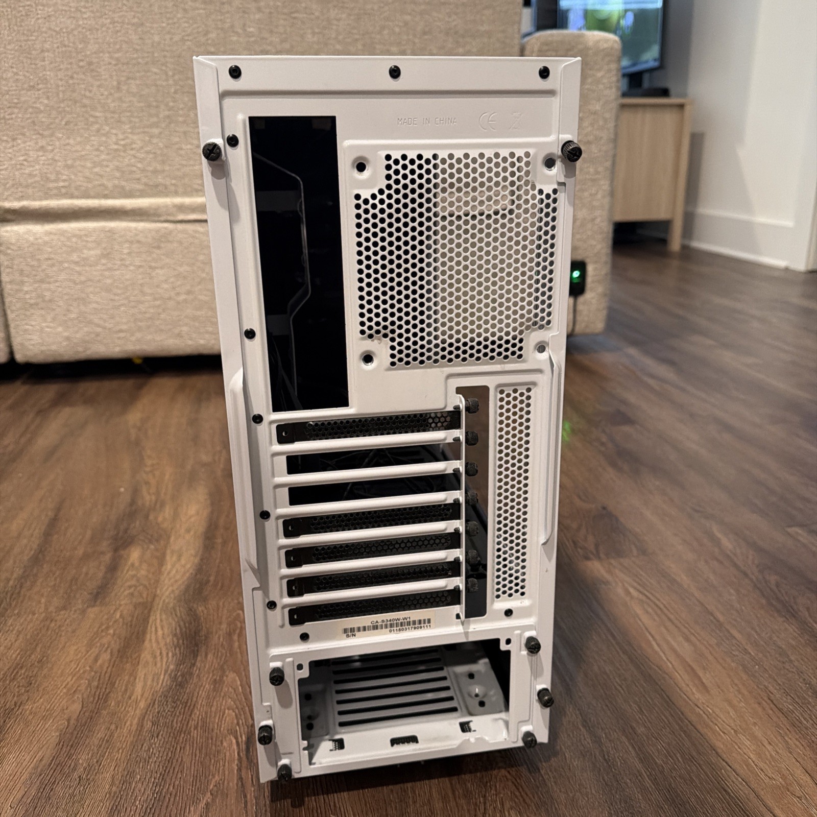 NZXT S340 Mid-Tower Gaming Case White/Black