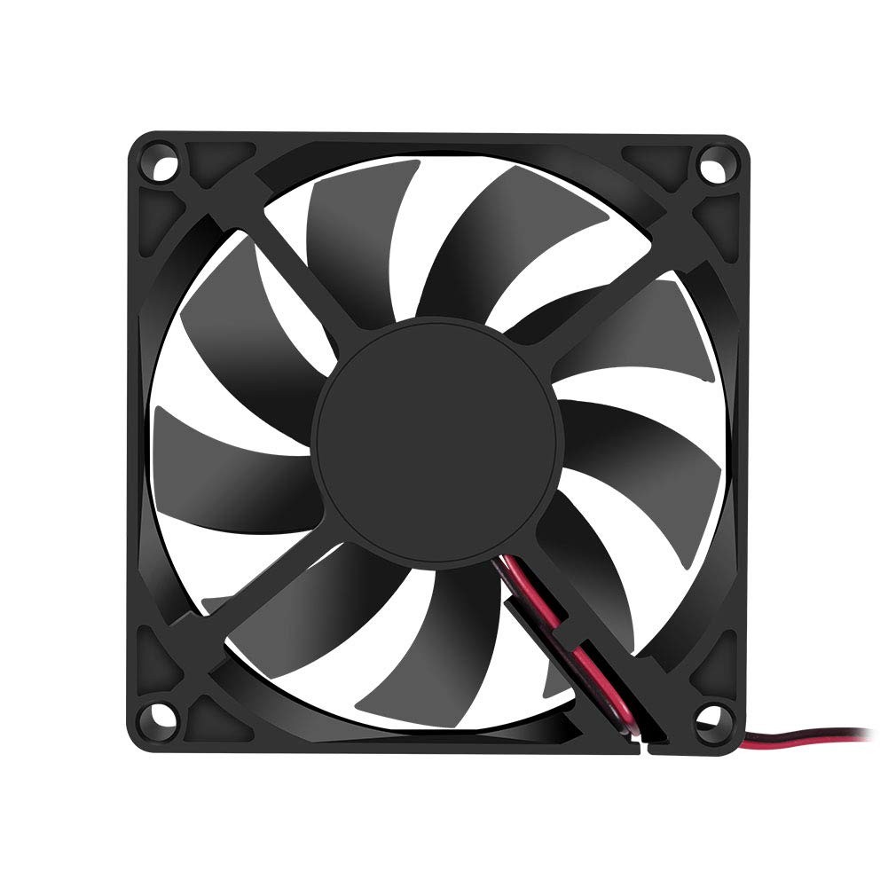 Dorhea 80x80x15mm Fan 12V 2Pin DC 8015 Brushless Cooling Case for 8015