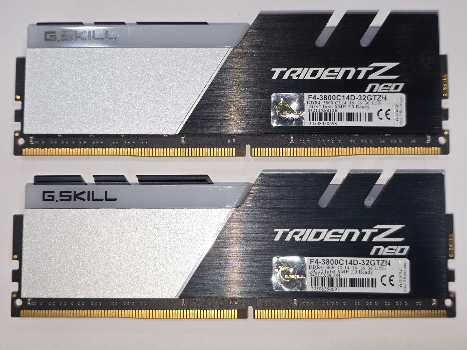 G.SKILL TridentZ Neo RGB 32GB (2x16GB) 3800 MHz *CL14* -AMD Ryzen- (B-DIE) DDR4