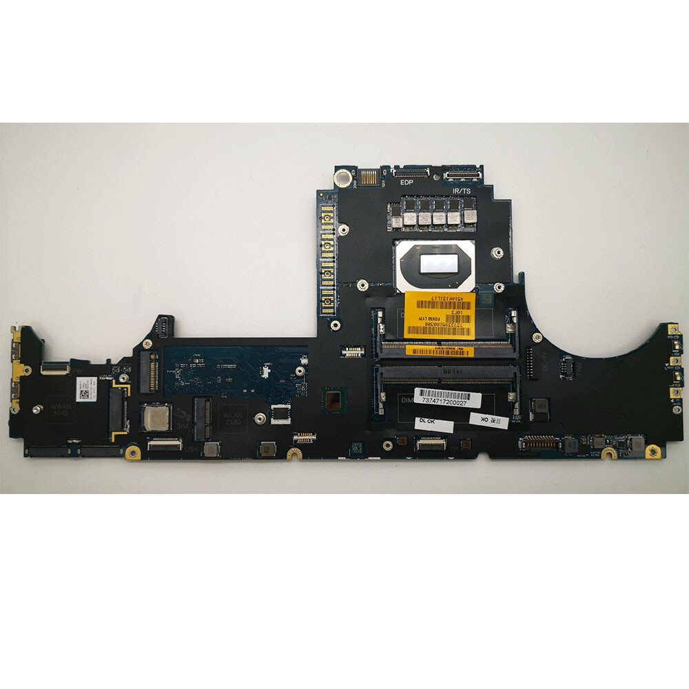 For Dell Precision 7550 W-10855M Laptop Motherboard LA-H281P 00GCHK 0GCHK